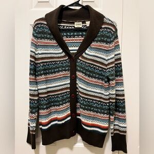 Vintage Women’s Striped Fairisle Grandpa Cardigan